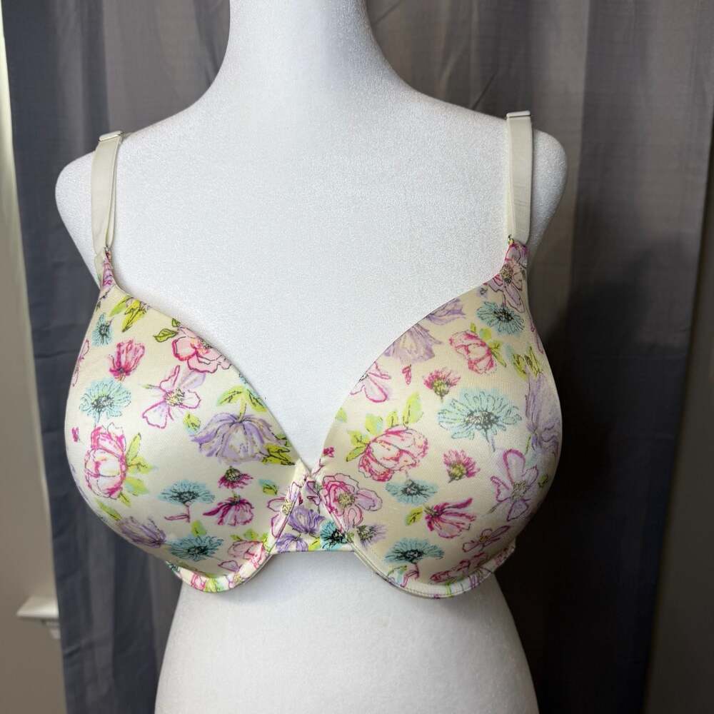 Secret Treasures Light Lined Underwire Floral Bra 38DD